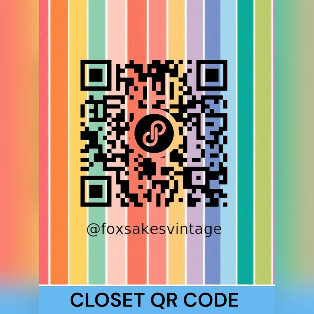 BUY NOW - 100 CUSTOM 2” stickers with YOUR poshmark QR code & closet name!